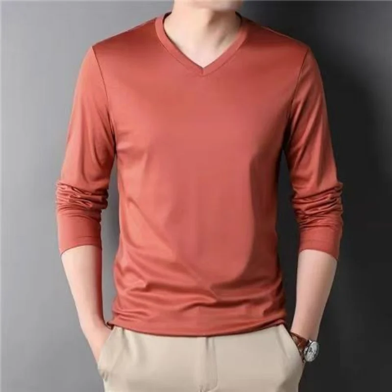 Casual Long Sleeve Men's T-shirt - Slika 6
