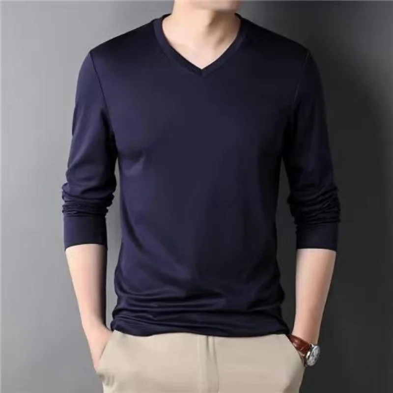 Casual Long Sleeve Men's T-shirt - Slika 5