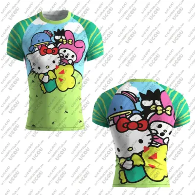Jiu Jitsu Rash Guard Tee Top Girls Sanrio