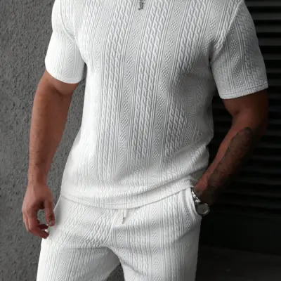 koja  Hawaiian Men's Polo Set