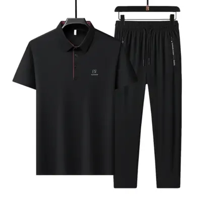 Letnji Muški Polo Set Od Ice Silk