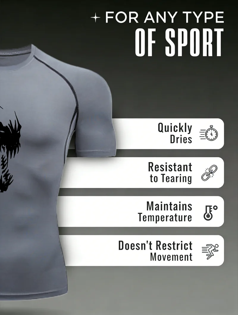 Sportski kompresioni rashguard za muškarce - Venom Pattern 2021. - Slika 5