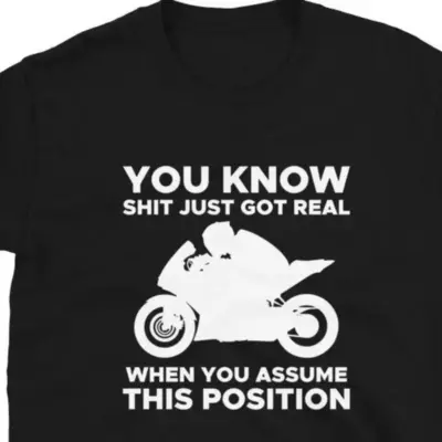 Sport T-shirt Man Woman Motorcycle Race