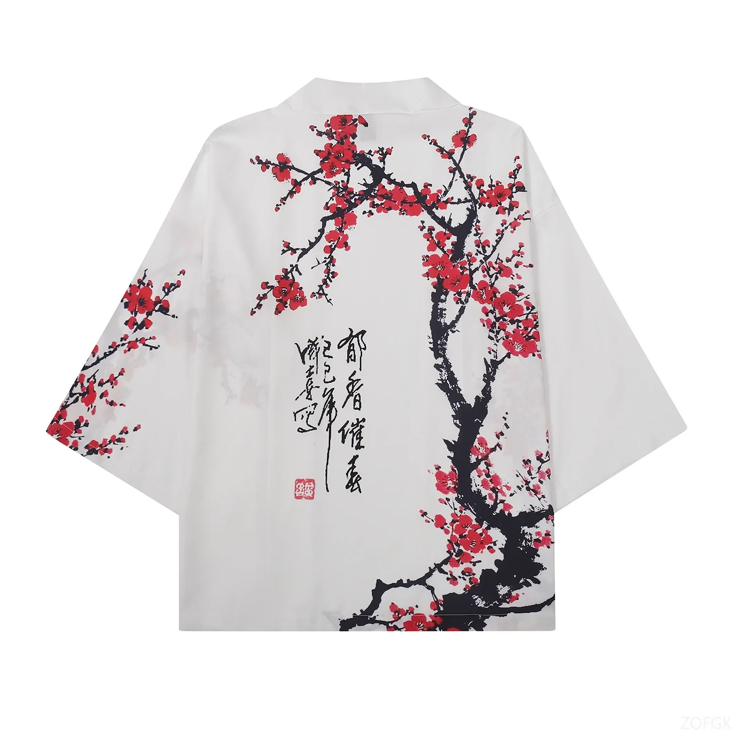 "Letnji Uniseks Kimono sa Cvetnim Printom" - Slika 3