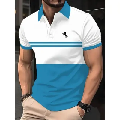 "Muška Prugasta Majica sa Kratkim Rukavima"