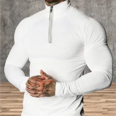 Fit Elastic Long Sleeve Tee