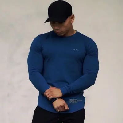 "Muška kompresiona majica za fitnes i trčanje"