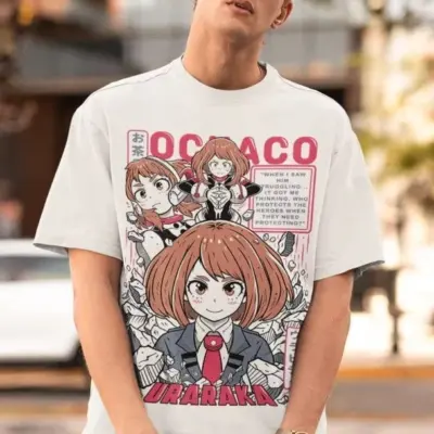 Ovaj naslov bi mogao biti: "Oversized Ochaco Uraraka T-Shirt"