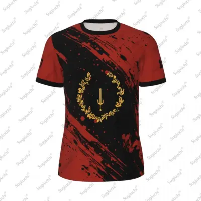 Crna Američka Baština T-shirt 3D Štampan Kratki Rukav Letnja Majica za Trčanje Bicikl Tenis Fitnes Navijače Američka Baština Kratki Rukav T-shirt 3D Štampanje