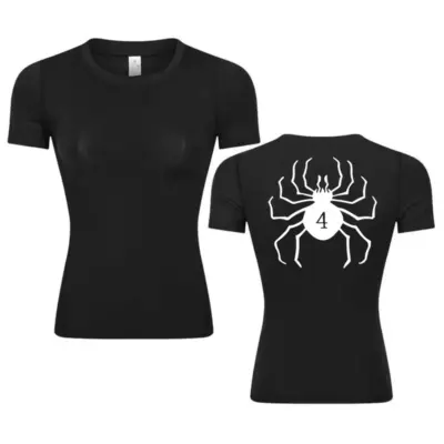 Letnja ženska grafika kompresione majice za trening