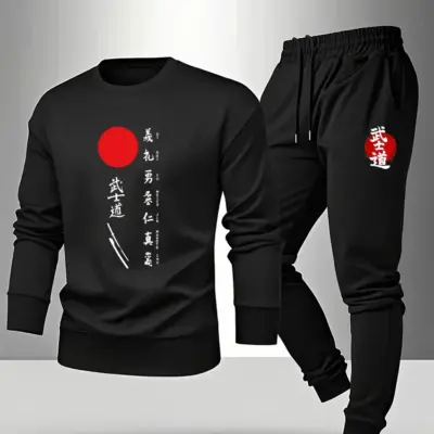 Japan Men's Casual Set - Long Sleeve Outfits