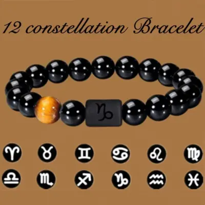 Zodiac Signs Beads Couples Bracelet