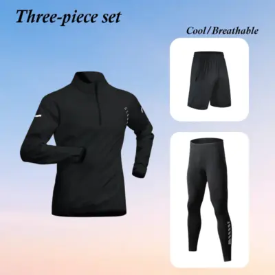 "Muška majica dugih rukava za trčanje i fitnes"