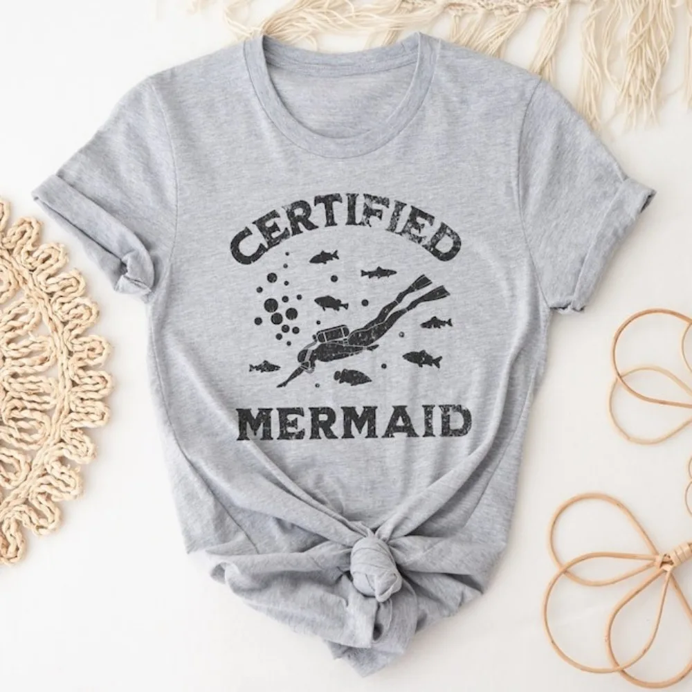 "Mermaid Scuba Diver T-Shirt"