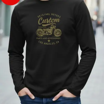 Muskica majica sa dugim rukavima od 100% pamuka