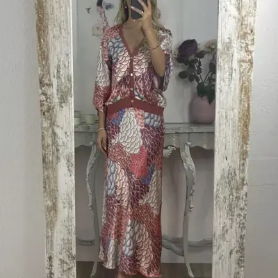 Letnji Komplet Suknja i Košulja