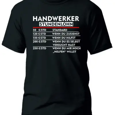 "Zanatlija satnica muška majica"