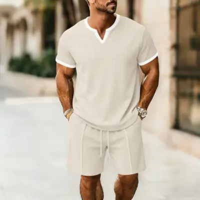 Muška letnja džemper majica i šorts - dvodelni kombinezon.