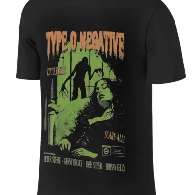 "Muška crna majica sa grafikom"