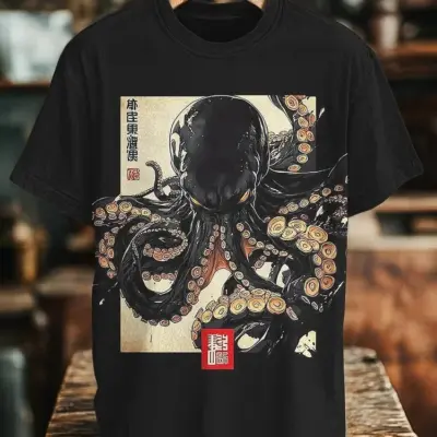 Tunics Art Print T-Shirt Retro Tops