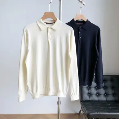 Italijanska zimska poslovna košulja sa dugim rukavima za muškarce.