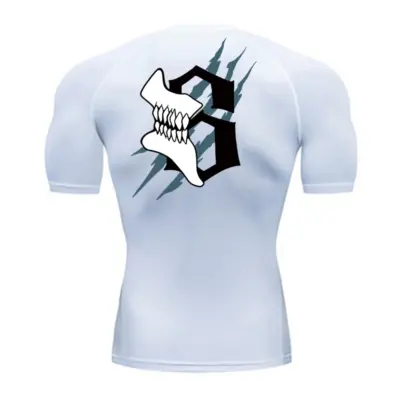 Muška letnja kompresiona majica za vežbanje sa printom lobanje