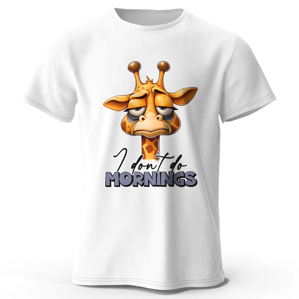 Giraffe Print Cotton T-Shirt - Slika 3