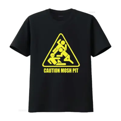 Mosh Pit Music T-Shirt Black/Yellow