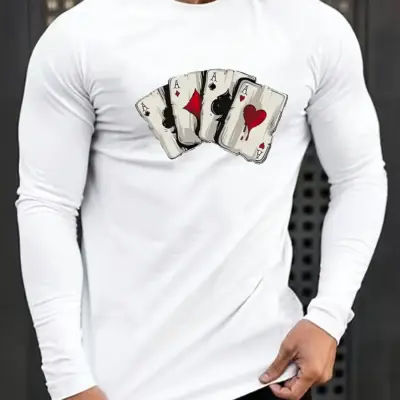 "Kartaški uzorak pamučne muške majice"