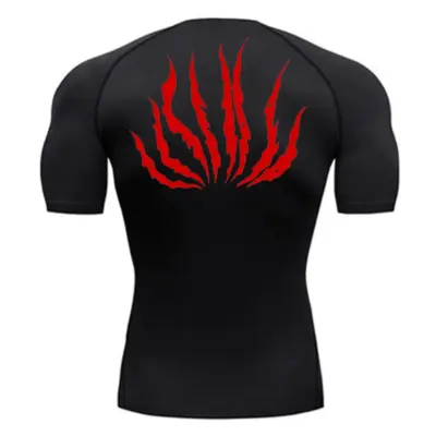 Fitnes majica za muškarce sa grafičkim printom i brzosušećim materijalom.  "Muška grafika fitnes majica sa brzosušećim materijalom"