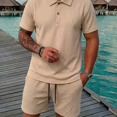 Novi muski set za plazu sa dzepovima - 5 reci