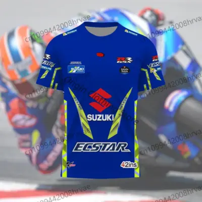 Suzuki GSX Motorcycle Blue T-Shirt