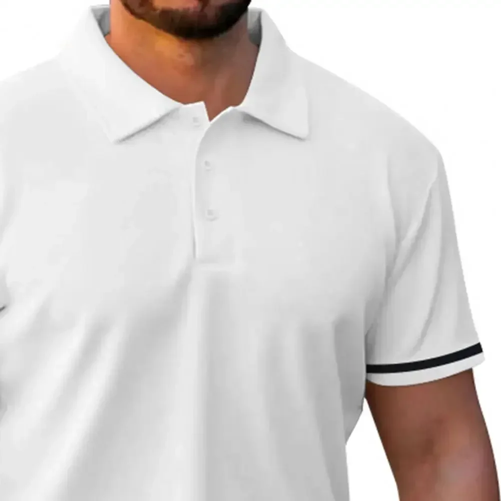 "Letnji muški casual sportski komplet sa kratkim rukavima: polo majica i kratke pantalone" - Slika 5