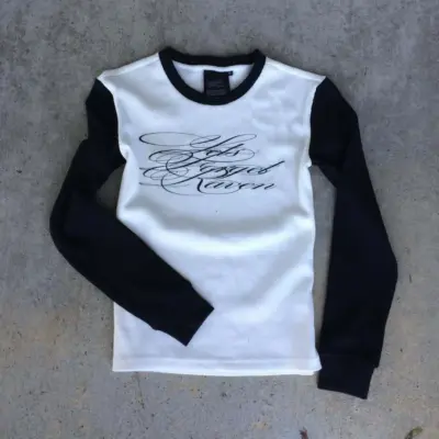 Crna Retro Duga Majica - Trendi Haljina