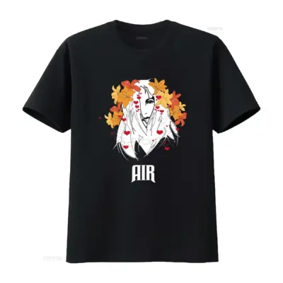 "Vintage Air Band T-Shirt with Floral Heart Motifs"