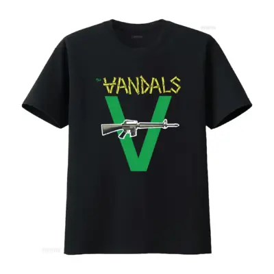 Vandals Original Logo Print Majica Crne Boje