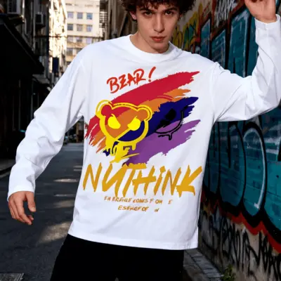 Gradient bear T-shirt duo