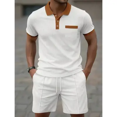 Letnji muški sportski komplet sa majicom i šortsem