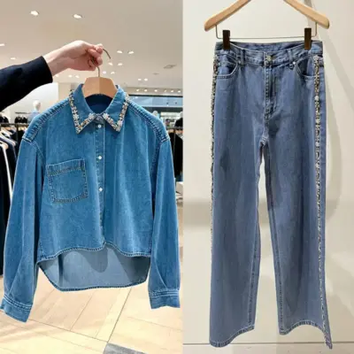 Proljetna Denim Kombinacija za Žene