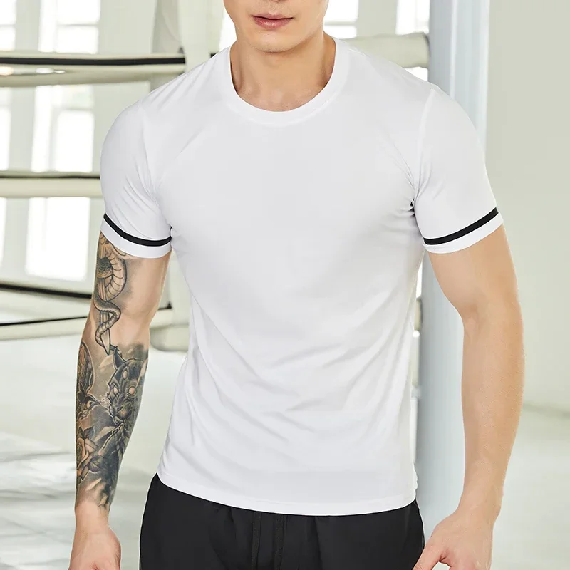 "Letnja muška majica za fitnes sa kratkim rukavima" - Slika 4