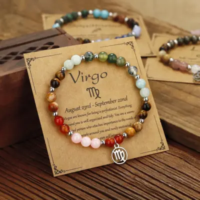 Zodiac Beaded Bracelet for Women