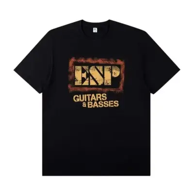 Rock Guitar Print Performance T-Shirt