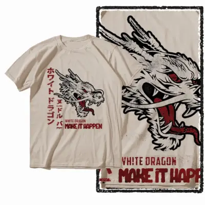 "Veličanstvena pamučna majica sa zmajevom grafikom"