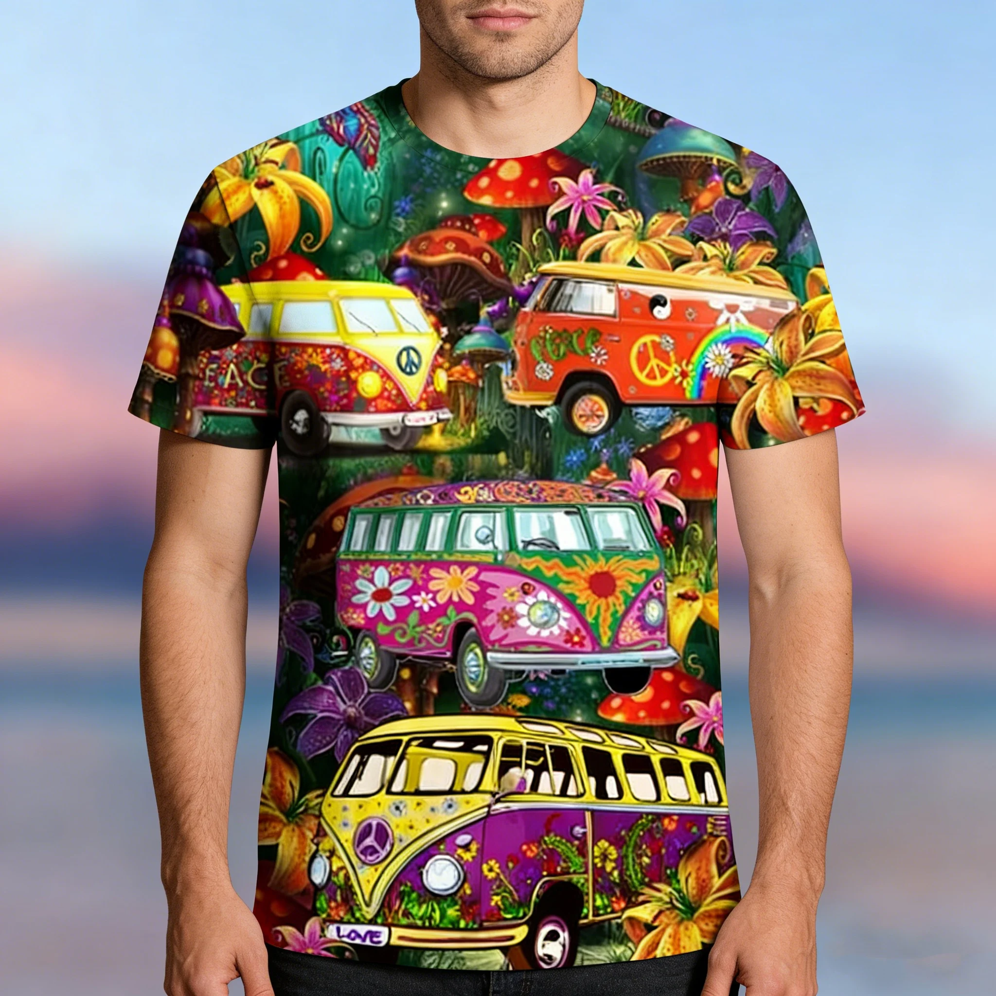 Flamingo Print Summer T-Shirt - Slika 2
