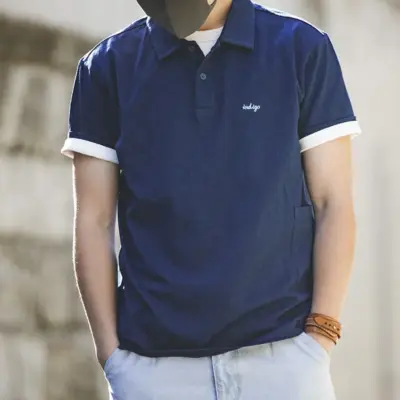 "Vintage Japanese Pocket Polo Shirts"