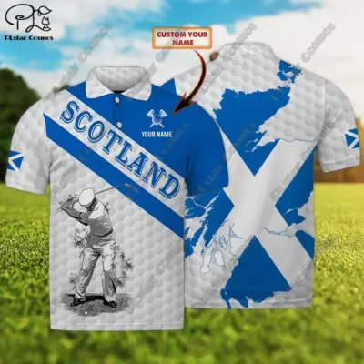 Golf Polo Shirt Customized 3D Print