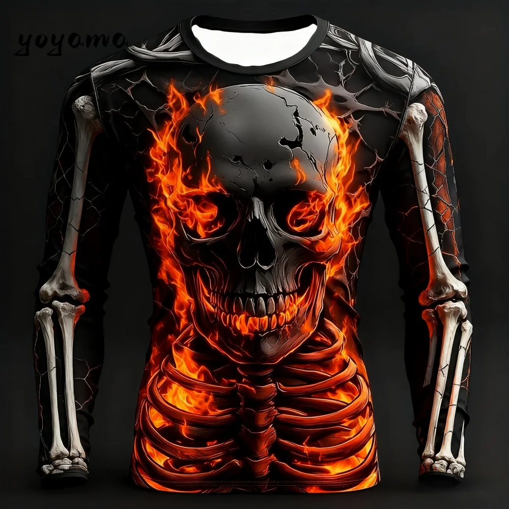 Skeleti na majici - muške duge rukave - Slika 3
