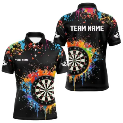Dart Wolf Print Polo Shirt