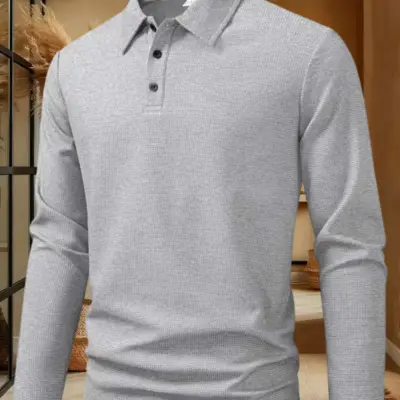 Polo majica sa dugim rukavima za muškarce - jesenji trend