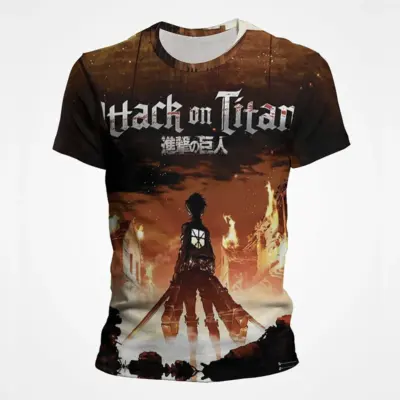 Anime Print T-Shirts for Men and Women